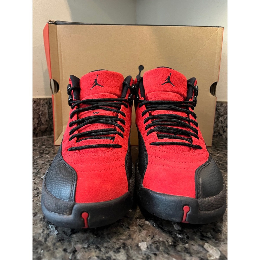 Jordan 12 Retro Reverse Flu Game Varsity Red Black Mens Size 9 CT8013-602 - Picture 3 of 10